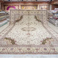 366x549cm Wool&Silk Oriental Rugs Premium Carpet Extra Large Handmade Rugs Persian Medallion Carpet Bedroom Living Dinning Room 1