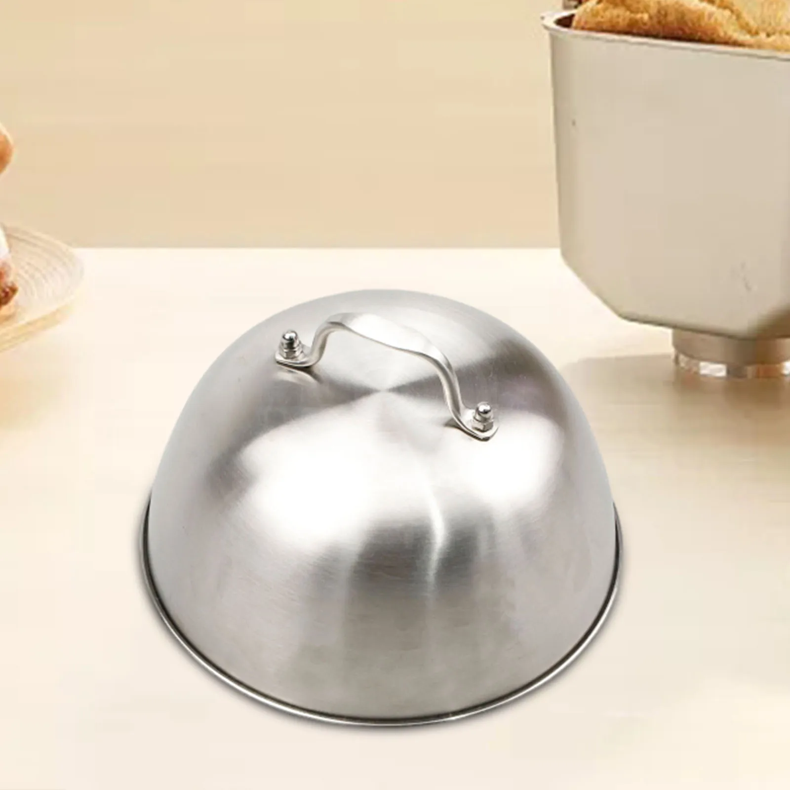 Burger Cover Multipurpose Cheese Melting Dome Round Pot Lids Cover Cookware Barbecue Burgers for Patties Teppanyaki Cooking burger cover grill dome cover