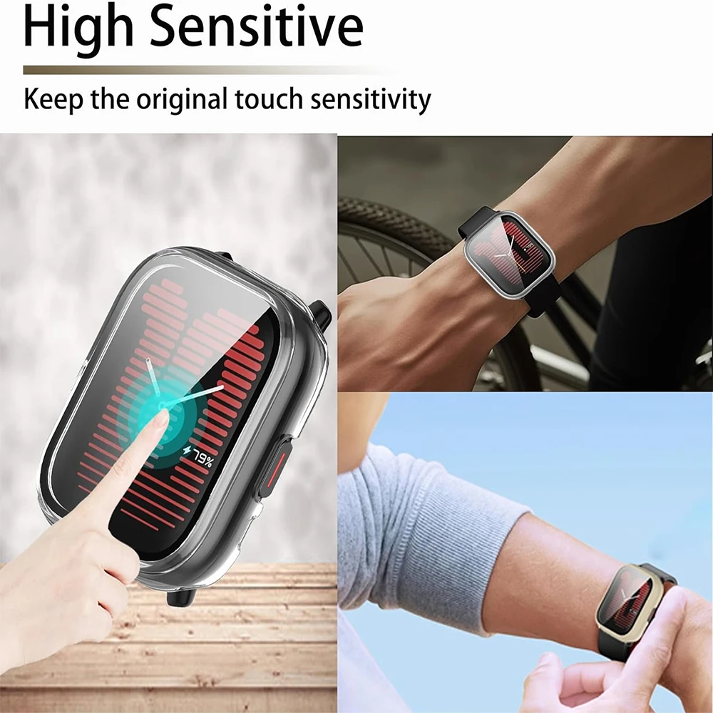 Durable Bumper Case with Tempered Glass Screen Protector and Anti-Scratch Coating.