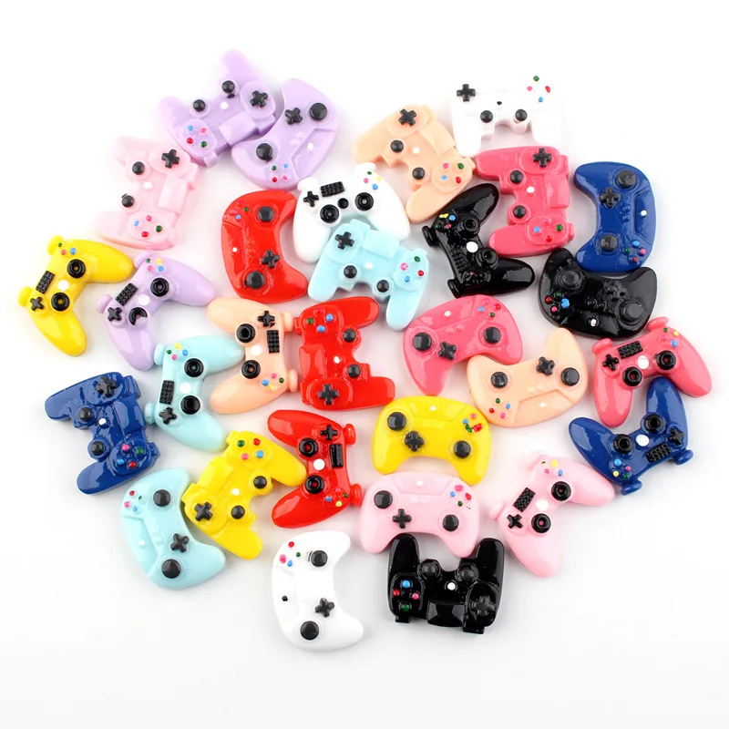 

20Pcs Mini Game Controller Flat Back Resin Cabochons Craft For Phone Case Decor Embellishments DIY Jewely Making Accessories