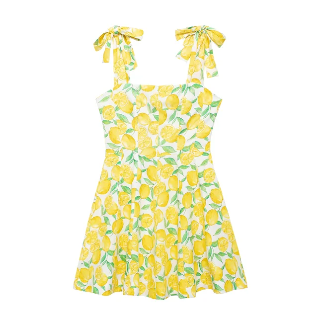 yellow mini dress lemon dress