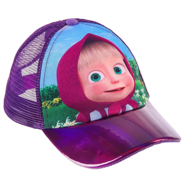 Children's cap with mesh Masha and the Bear size 52 7640792