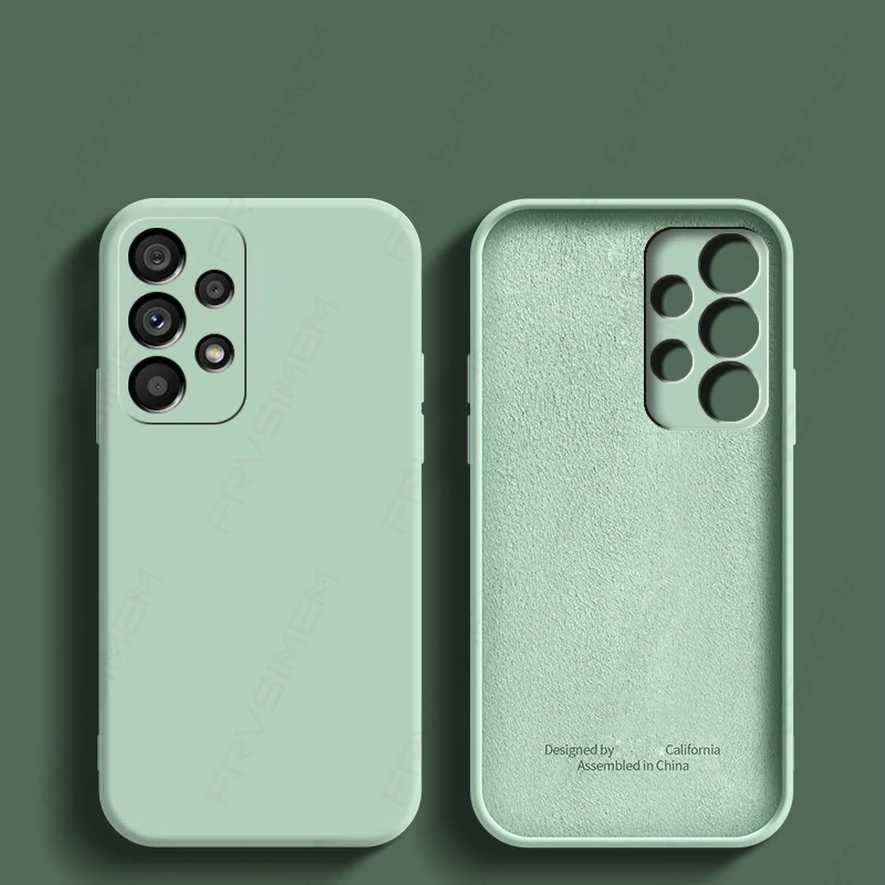 Luxus Original Flüssigsilikon Soft Cover für Samsung Galaxy A12 A22 A32 A22S A52 A72 A52S A33 A53 A73 5G M32 M12 M52 M_voghion.com