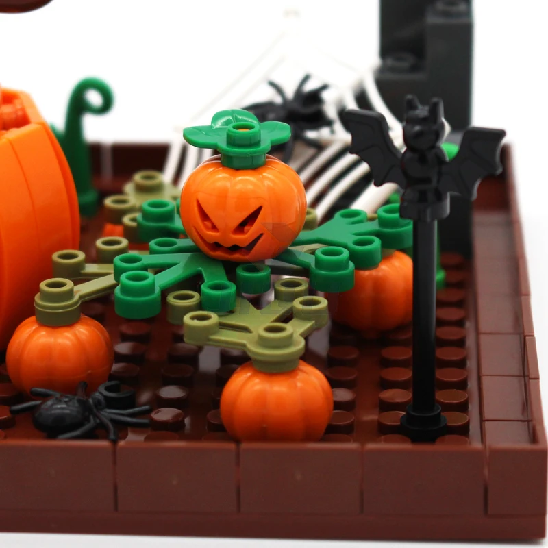 Zucca Lego Fantasma Halloween Halloween Pumpkin Scene Model Set