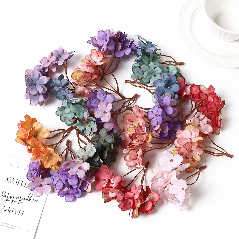 10/20pcs Mini Kunstblumen Zubehör für Wohnkultur Hochzeits dekoration Kunstblumen Blatt DIY Handwerk Girlande Zubehör