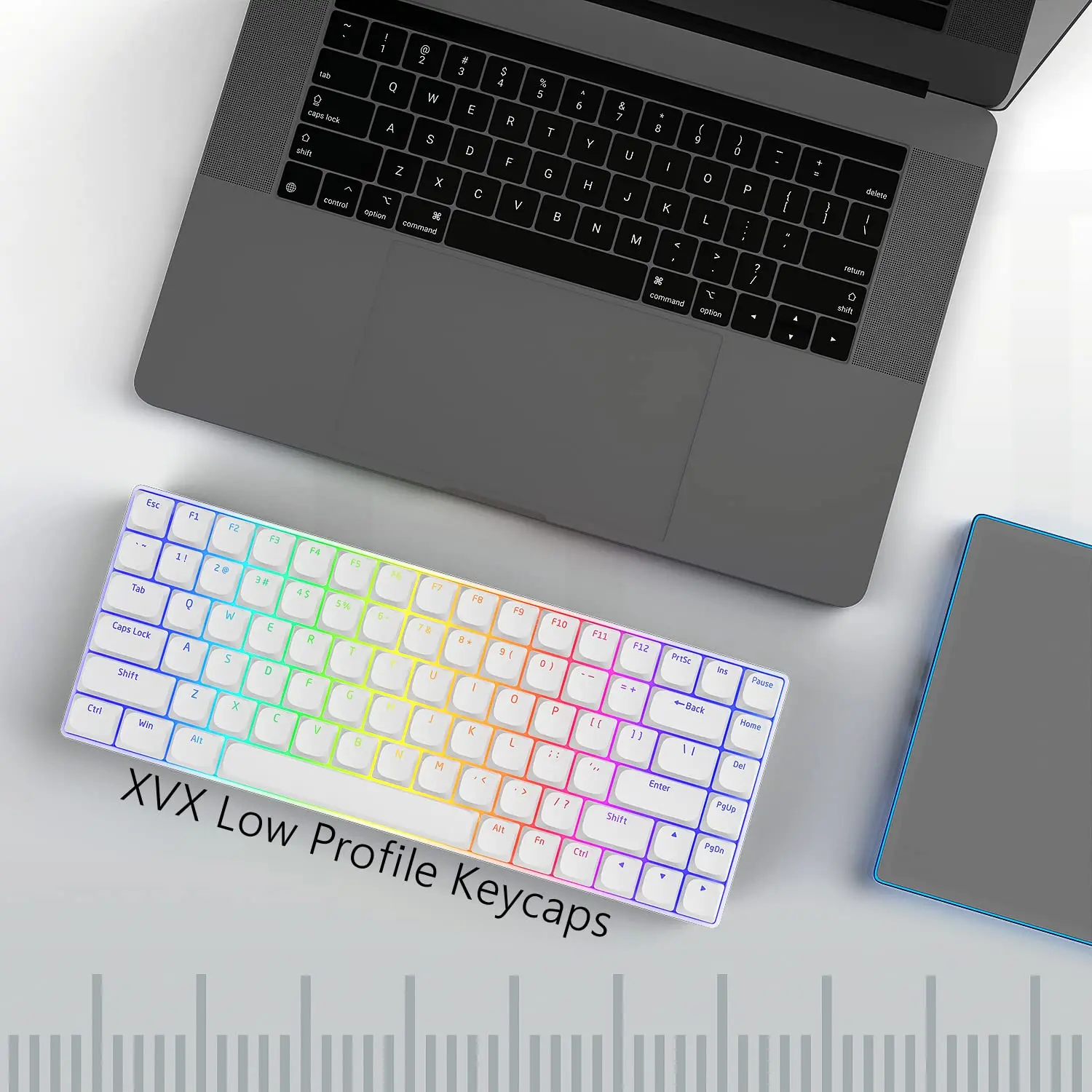 Teclas de Baixo Perfil Pbt Keycaps Horizonte Fino Keycaps para Cherry Gateron mx Switches Gamer Teclado com Obras Eua e Reino Unido Layout 118 - Imagem 3