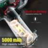 200W Cordless Plastic Welder Car Bumper Repair Tool Kit 5000mAh Battery USB Rechargeable Plastic Welder Gun Hot Stapler 3