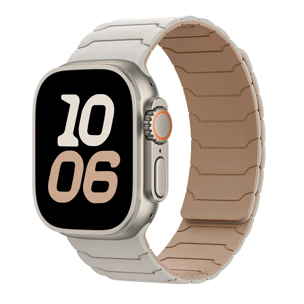 ตัวเลือกสินค้า สร้อยข้อมือซิลิโคนแม่เหล็กสำหรับ Apple Watch