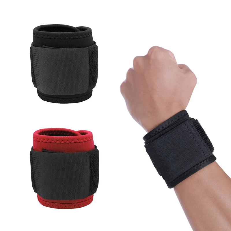 1 Pair Sports Wrist Straps Brace Adjustable Wristband Wrist Support Protection for Weightlifting Pain Relief Fitness Bandage