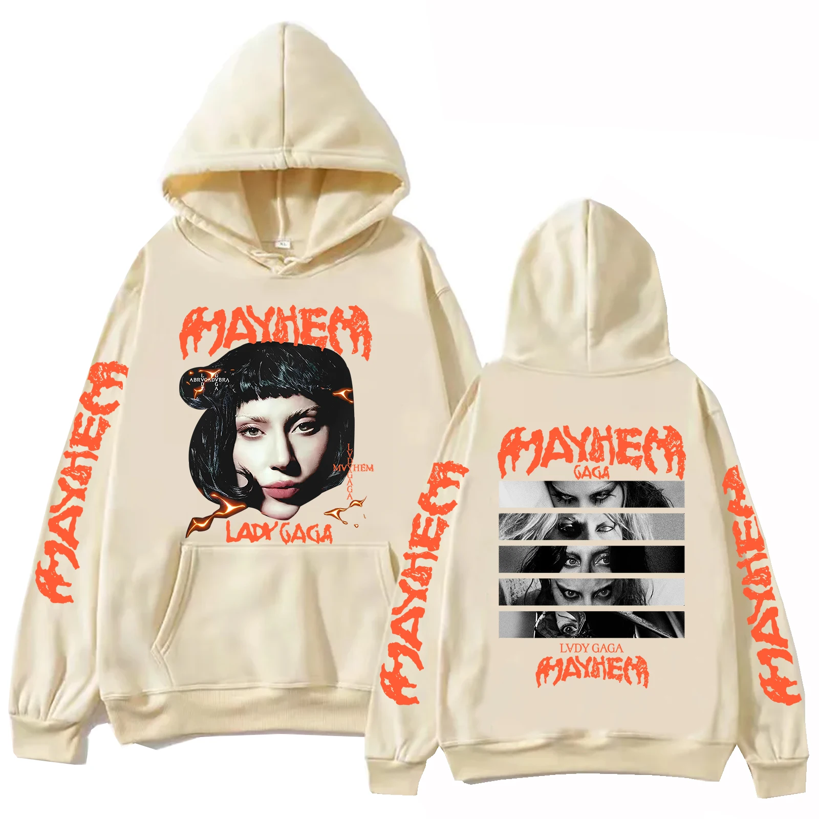 Lady Gaga Mayhem Tour 2025 Hoodie Men Women Harajuku Hip Hop