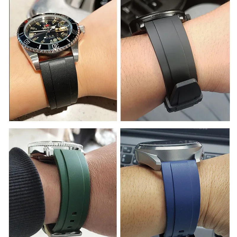 Premium Quick Release Rubber Watch Strap - High-Quality Silicone Band (20mm, 22mm, 24mm)