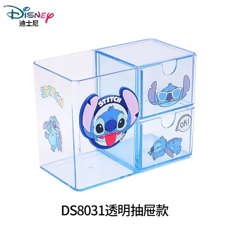 Porte-stylo de dessin animé Disney Stitch DIY, boîte de rangement