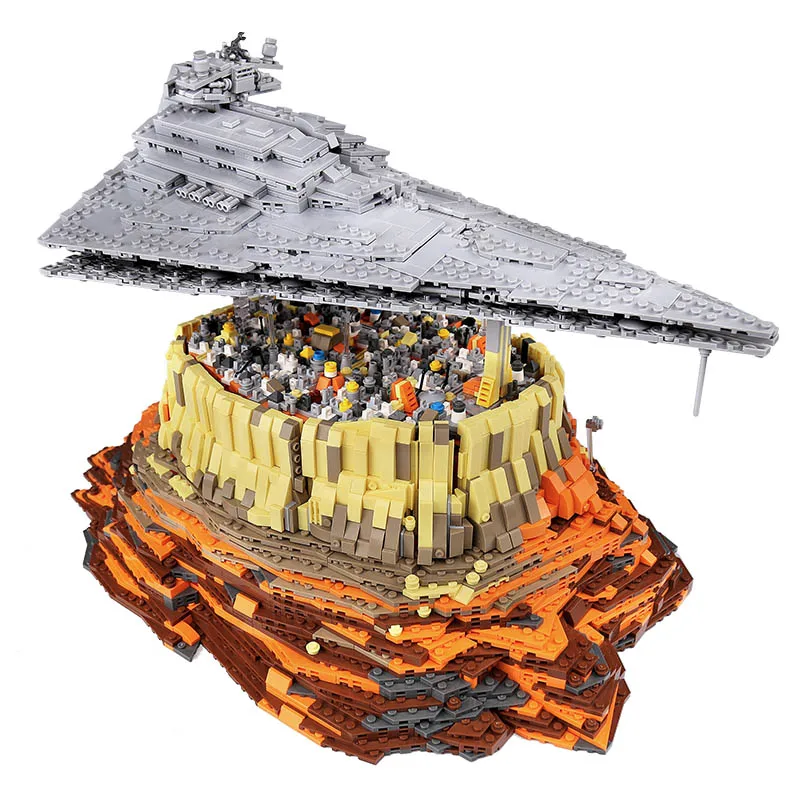 Mould King Star Wars Imperial Star Destroyer Over Jedha 18916 MOC UCS  5162Pcs Building Blocks Kids Toy Gift 21007