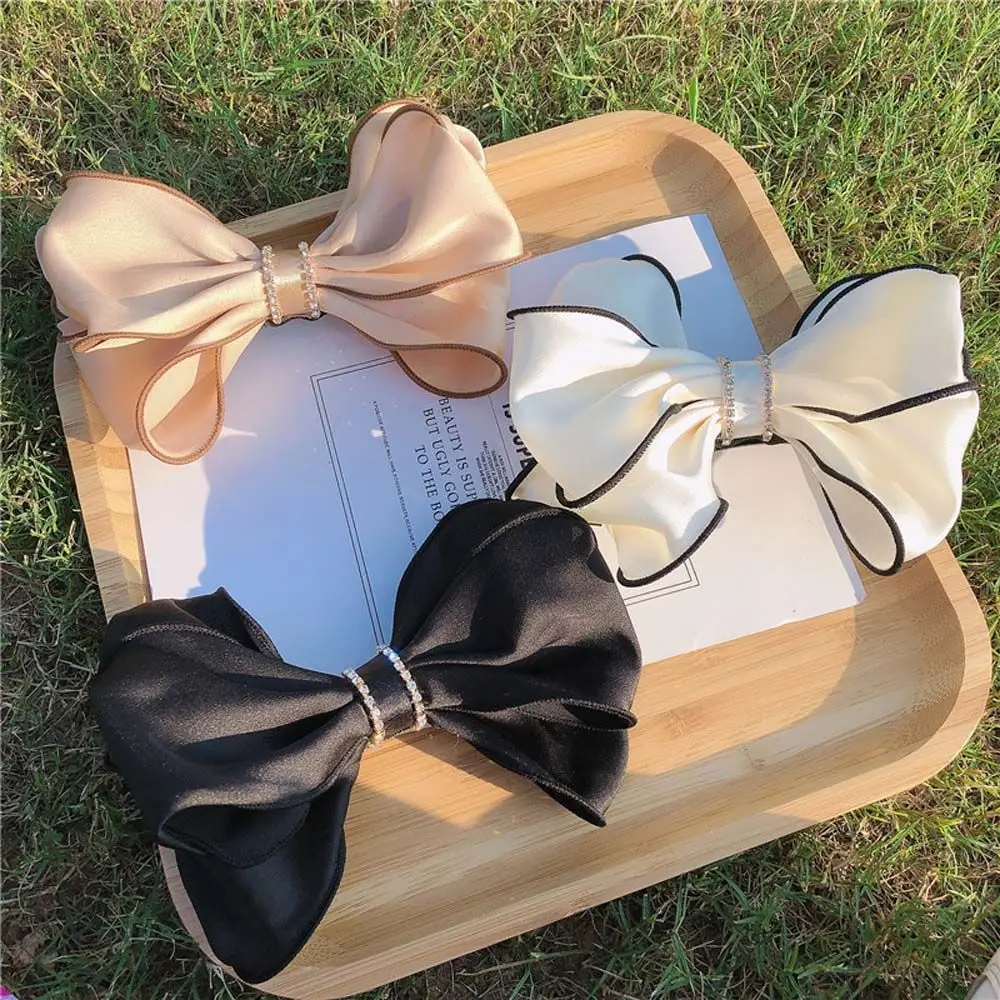 

Vintage Korean Fungus Girls Hair Clip Bow Spring Clip Hair Accessories Barrette