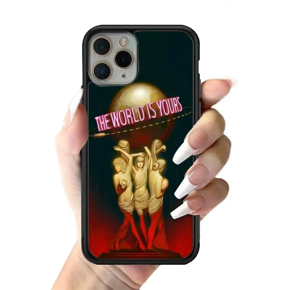 Classic S-Scarface Film Tony Silicone Phone Case - Durable PC + TPU Cover