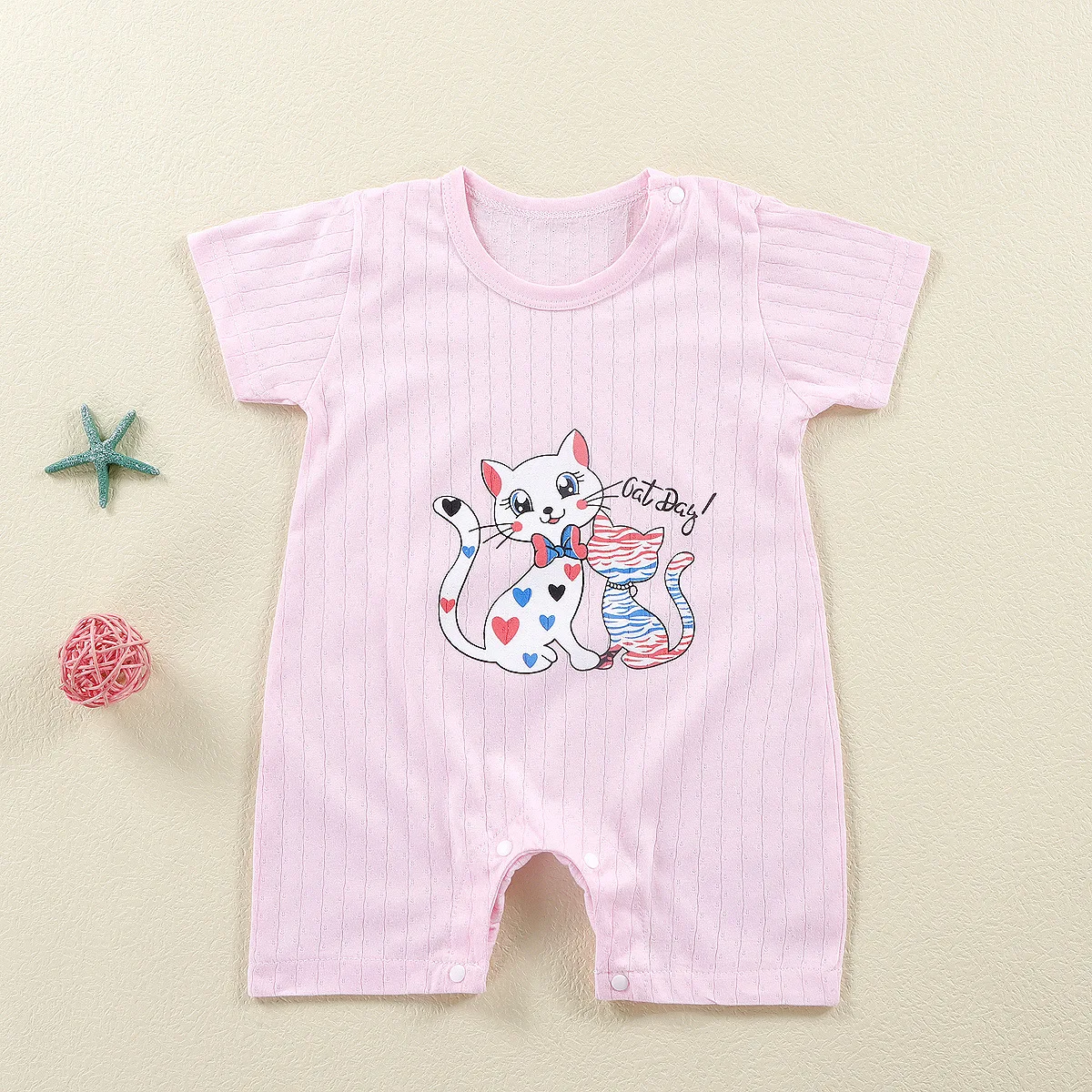 Summer Baby Jumpsuit Short Sleeved Newborn Boys Girls Romper Baby Jumpsuit Kid Clothes Children's Clothing 3