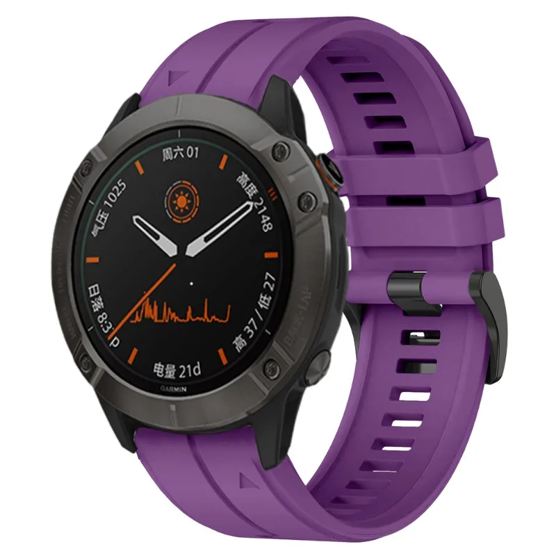 Silicone Outdoor Waterproof Watch Band with QuickFit Closure, Available in Multiple Sizes