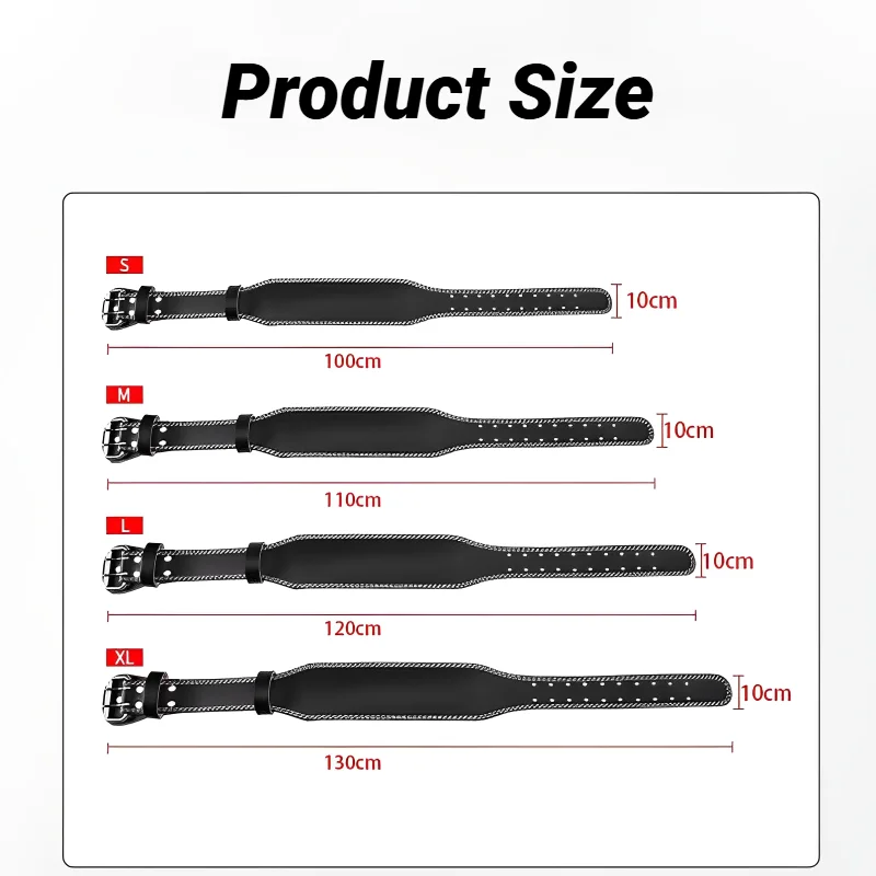Professional Waist Support Sports Safety Belt Protection Fitness Deep Squat Weightlifting Training Cowhide Weightlift Deadlift