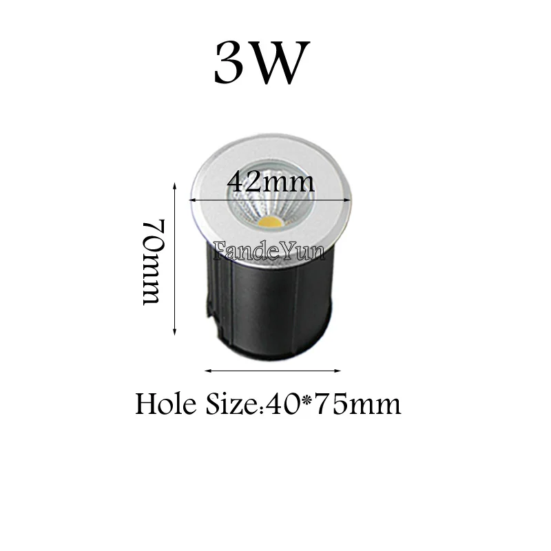 Garden Decoration Lamps LED Underground Light Waterproof 3W 5W 10W 15W IP68 Outdoor Buried Garden Path Spot Recessed Inground Lighting 220V DC12V