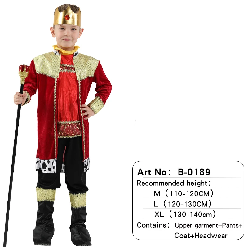 thumbnail image 1 of Disfraz de príncipe renacentista medieval para niños, disfraz de Arthur para fiesta de Halloween o carnaval, 1 of 5
