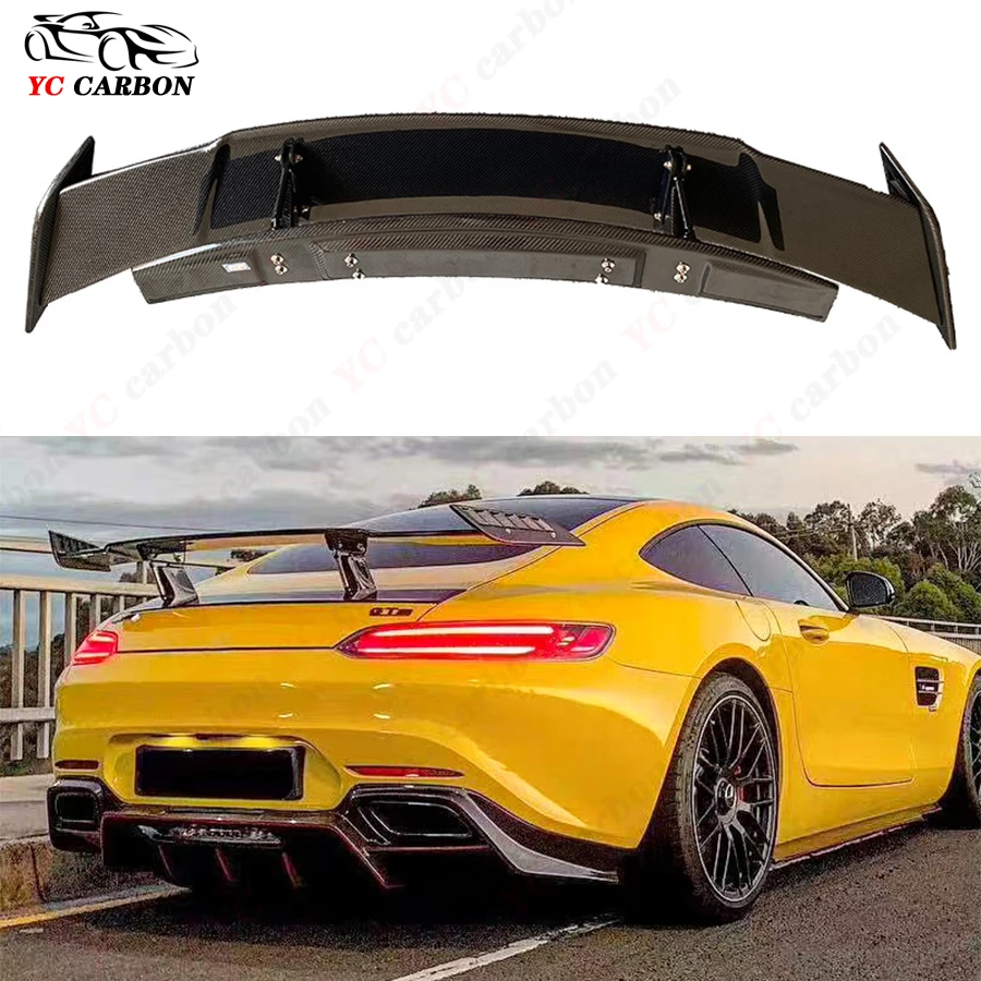 

For Mercedes Benz AMG GT Carbon Fiber Spoiler Rear Wing Auto Racing Car Styling Tail Wing Modified and upgraded