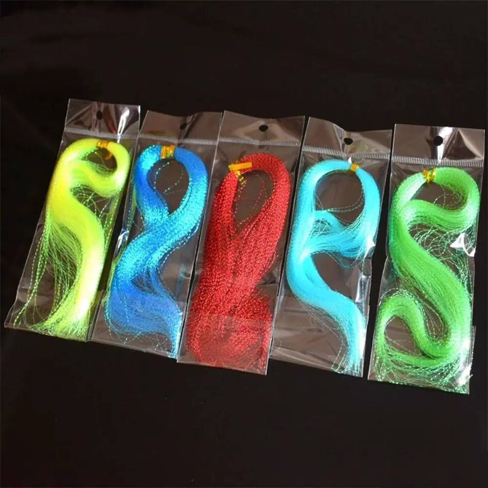Silk Fly Fishing Silk Flies Decorating Lure Decoration Line Silk Twisted Strand Assist Hook Tying Crystal Shining String