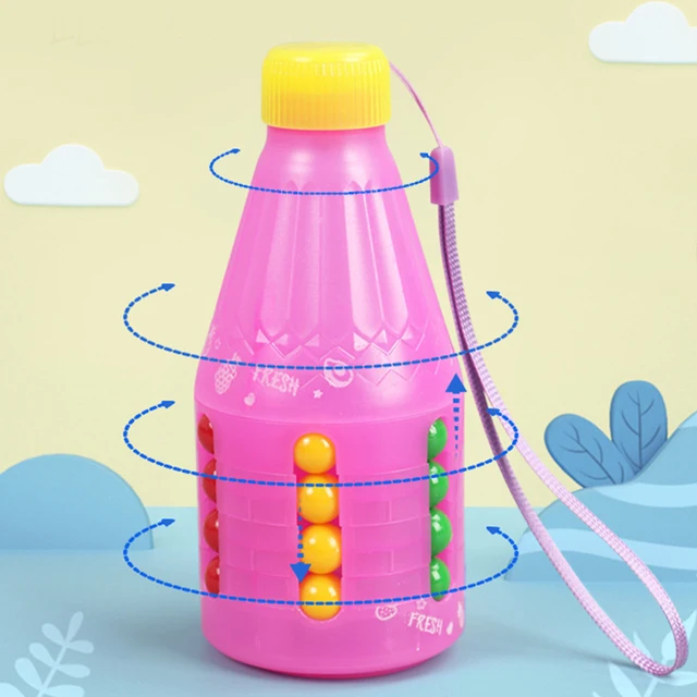 Rotating Magic Bean Puzzle Toys Bottle Shaped Spinner Magic Cube Toy Fingertip Reliever Toy For Adult Kids Stress Anxiety Relief 5