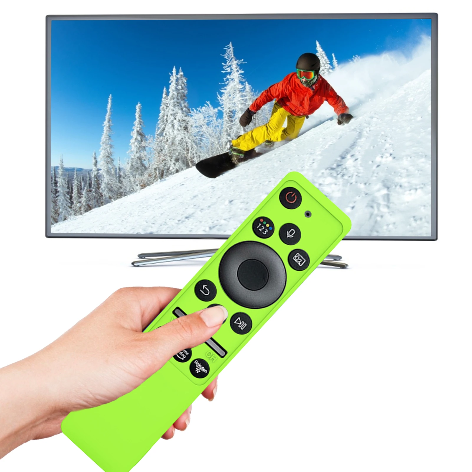 Silicone Soft Shockproof Case for Samsung Smart TV BN59-01312A/01312B Smart Remote Control Replacement Cover Case #WO silicone remote case silicone remote cover silicone remote sleeve remote controller cover silicone case protector