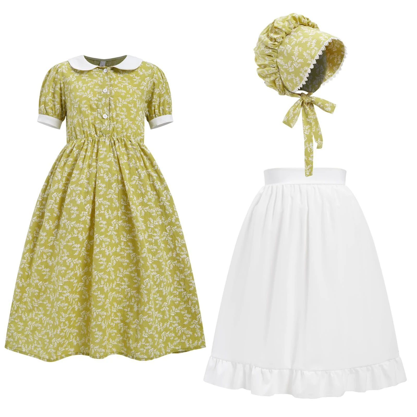 Girls Colonial Historical Cosplay Costume For Halloween Party