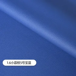 Luxurious Litchi Pattern Leather Fabric - Premium Upholstery Material for Car Interiors, Bags, Chairs, and DIY Projects - Waterproof and Durable, Sold Per Meter (No. 5 sapphire blue)
