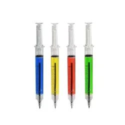 Injection Shape Ballpen Doctor Nurse Needle Ball Point Pen Office School Stationery Syringe Needle Ballpoint Pens Write Tool