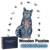 Wooden Puzzles for Adults, 100/200/300 Pieces Uniquely Irregular Animal Shaped Wooden Puzzles, High-difficulty Puzzle 1