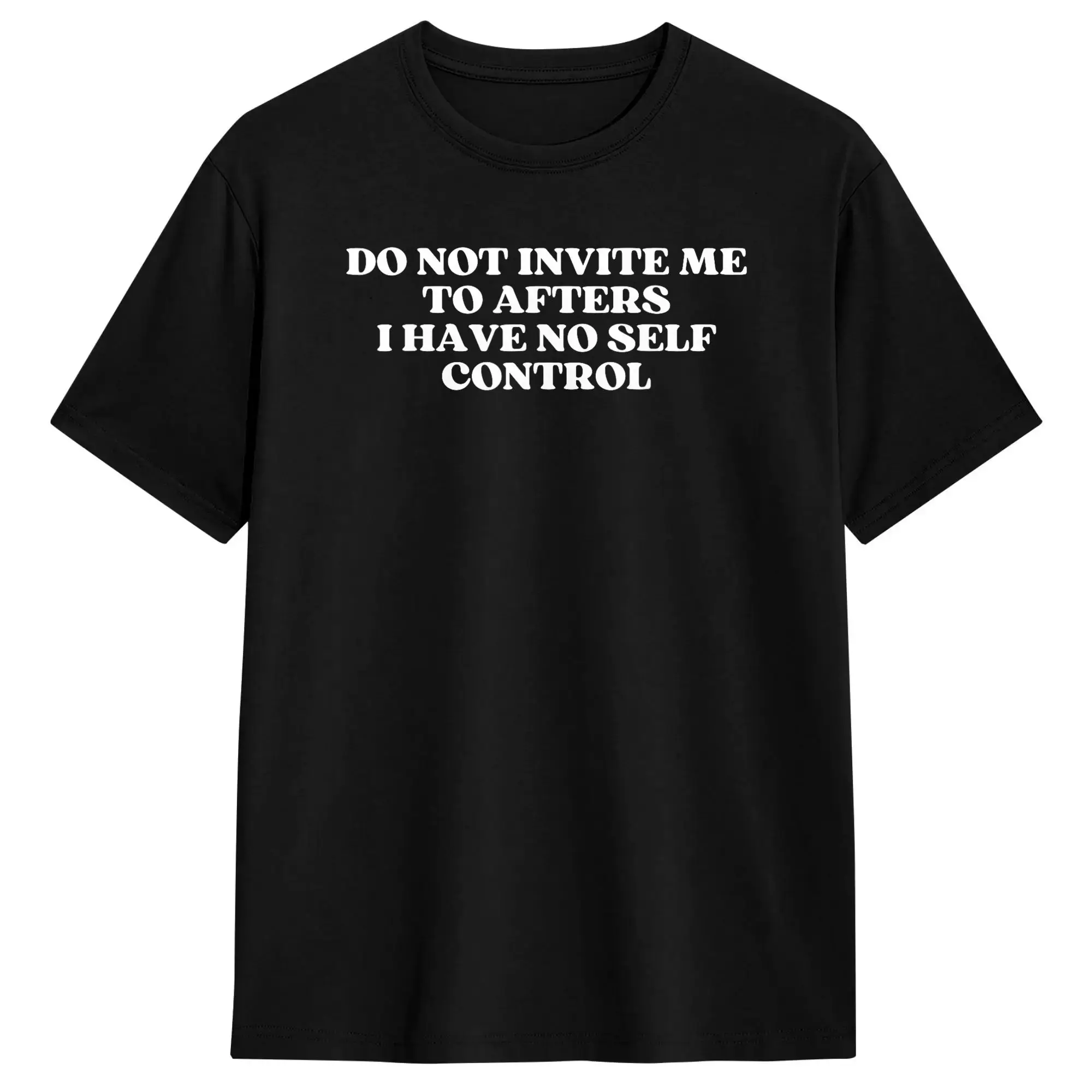 Men's Classic Pure Cotton No Self Control Novelty Summer Tee
