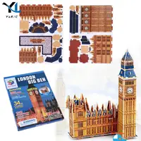 3D Jigsaw Puzzle Collection Decoration Big Ben DIY Assemble Puzzle 34 Pieces Educational Building Model Kits for Adults Children 1