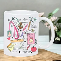 Retrogive a Thank-You Gift to The Teacher Ceramic Coffee Mug - Insulated, Reusable, Hand-Wash Only - Ideal for Camping & Outdoor 5