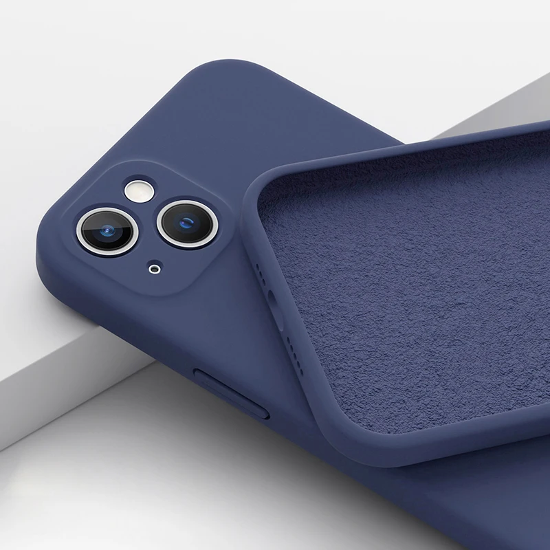 ตัวเลือกสินค้า เคสซิลิโคน iPhone 12-14 สีม่วง สวยทน