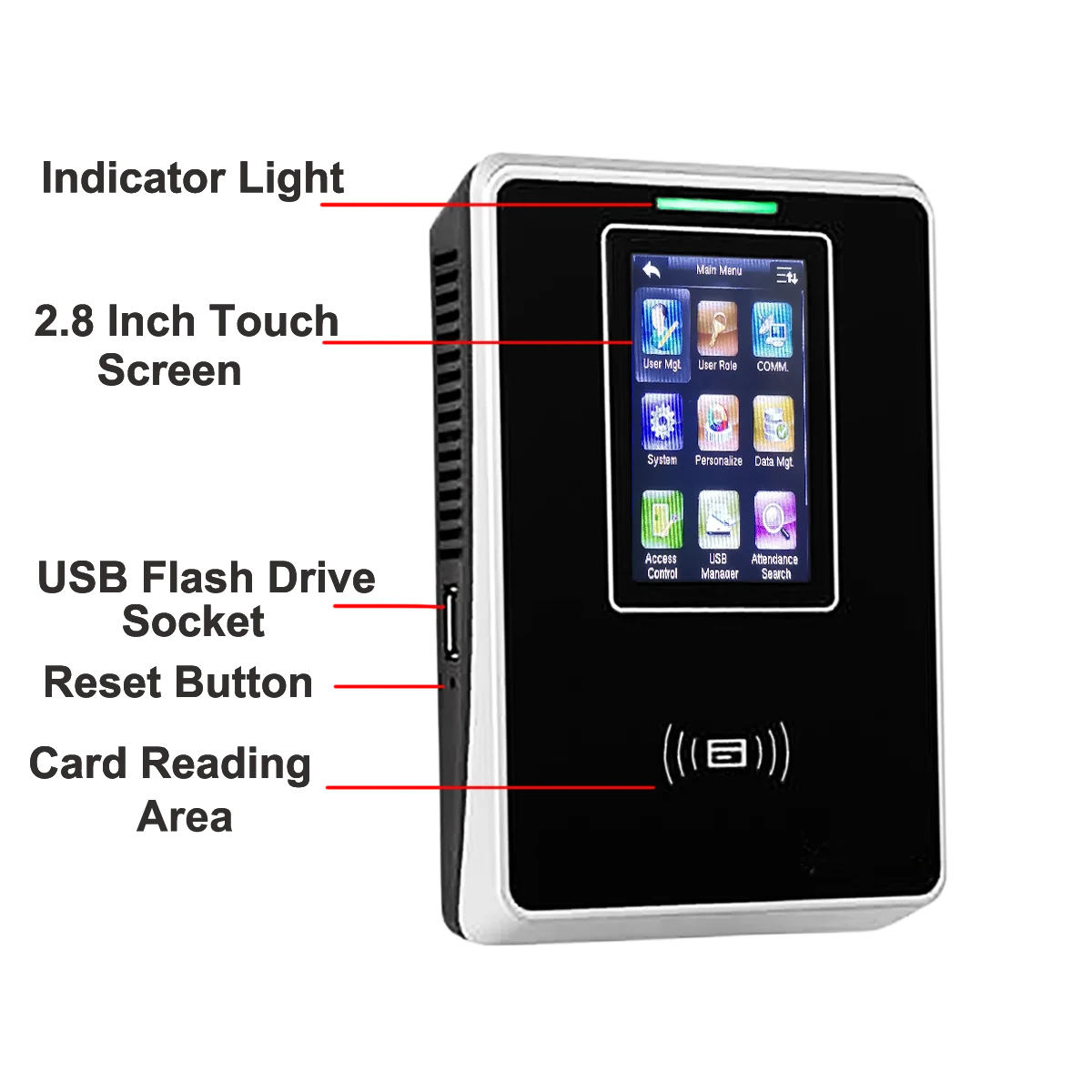 ZKTime 5.0 Tcp/ip RFID 125khz Proximity Card Time Attendance and Door Lock Access Control System SC700