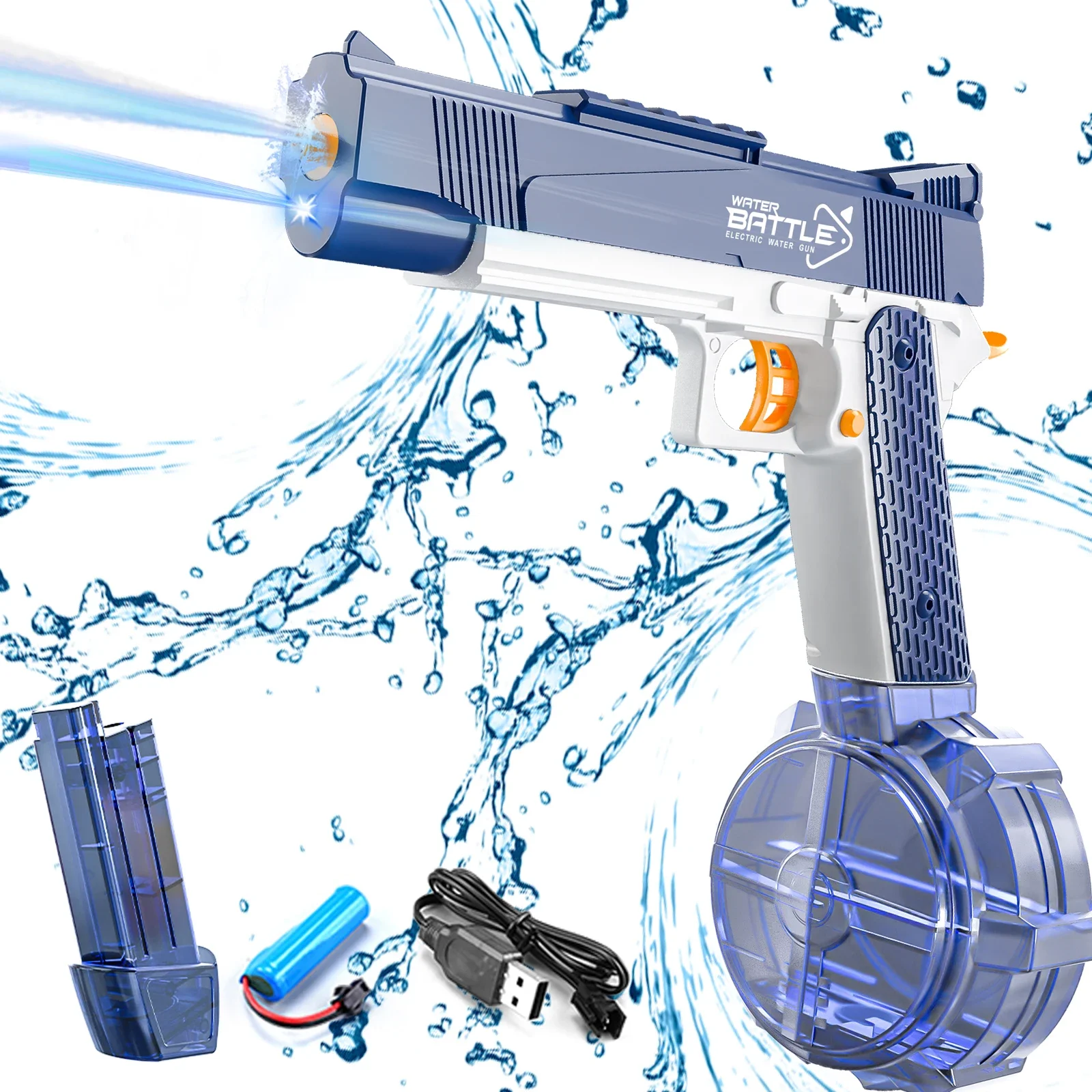 Summer Water Gun non Electric Pistol High-pressure Full Automatic Shooting Water Beach Gun For kid Children Boys Girls Adult Toy 3