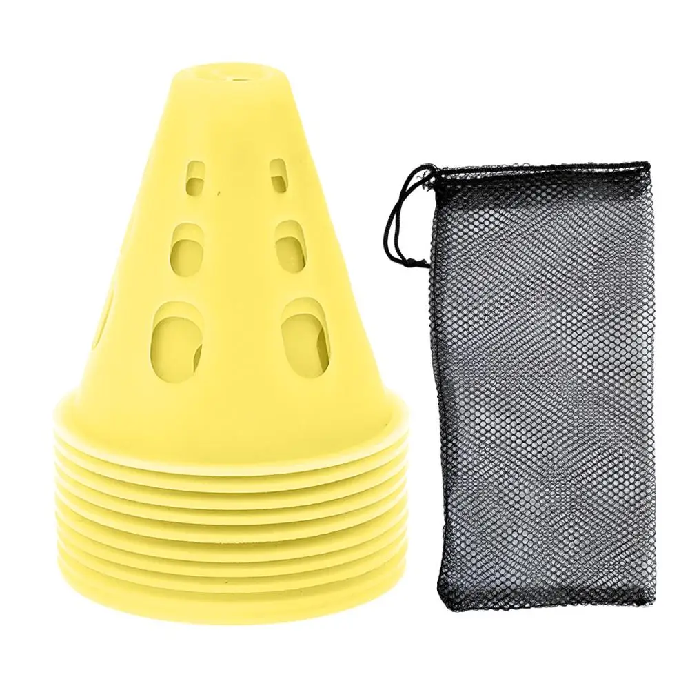 10 teile/los bunte Skate Pile Cup wind dichte Rollschuh Training Skateboard Agilität Markierung kegel Kegel Slalom Marker u9r5