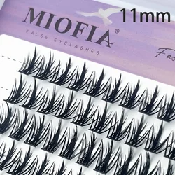 Premium Natural 3D Mink Eyelash Clusters - 80 Bundle Pack for Professional Makeup Application (11mm)