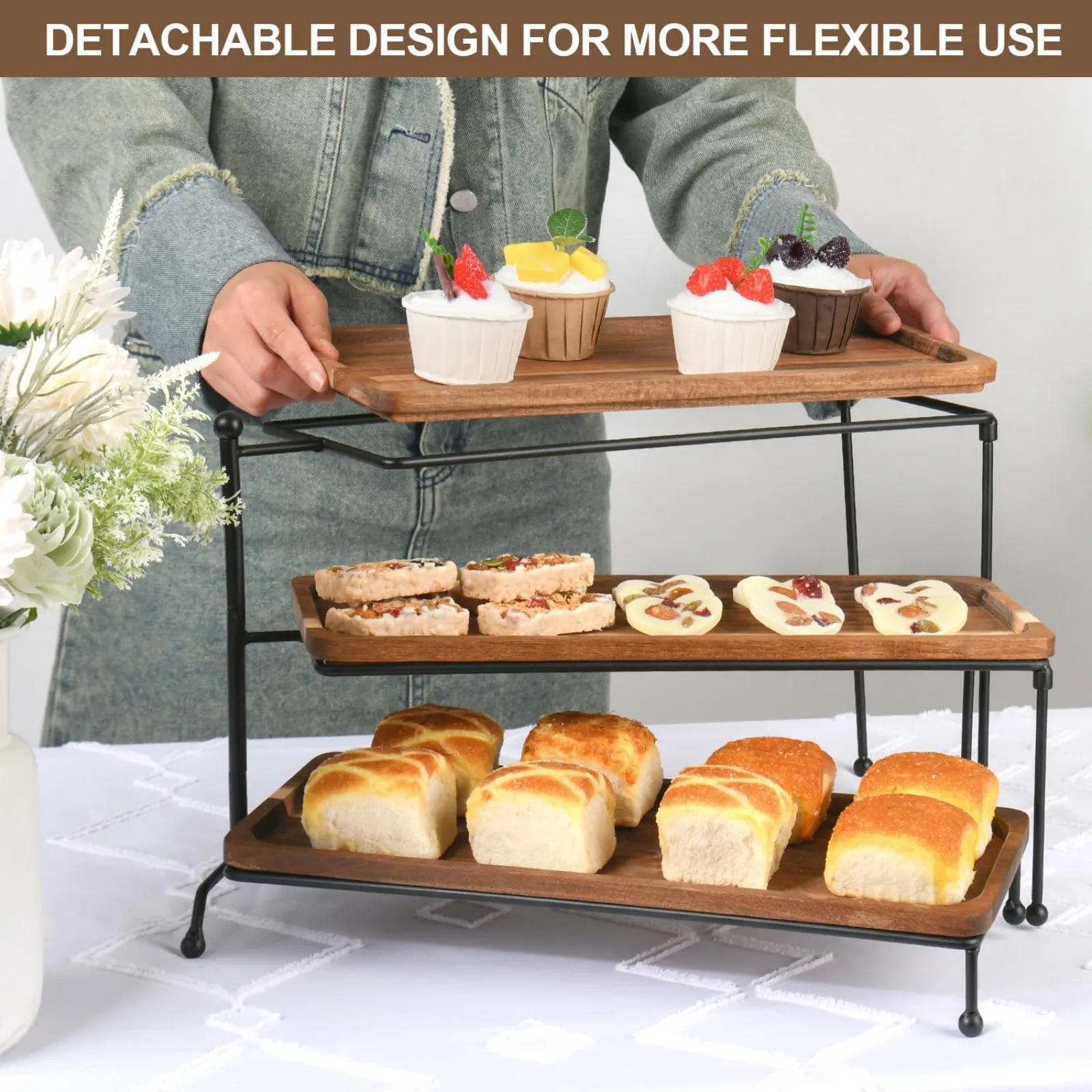 Acacia Wooden Serving Tray 2