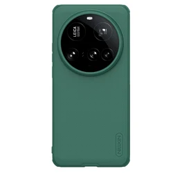 Nillkin Super Frosted Pro Case - Soft TPU Frame and Hard Matte 360° Back Cover for Mi 15 Ultra (Frosted Green)