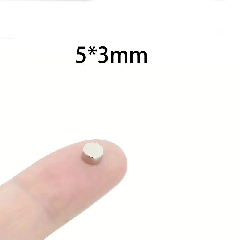 Versatile Round Magnets for Home & Office - 5x3mm