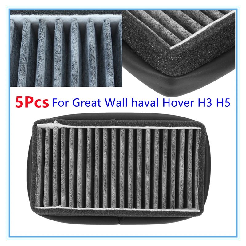 5pcs Cabin Filter Air Conditioning Filter For Great Wall Haval Hover H3