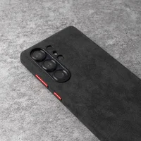 Magnetic ALCANTARA Case for Samsung Galaxy S25 Ultra 5G Luxury Business Supercar Same Artificial Leather Phone Cases 2