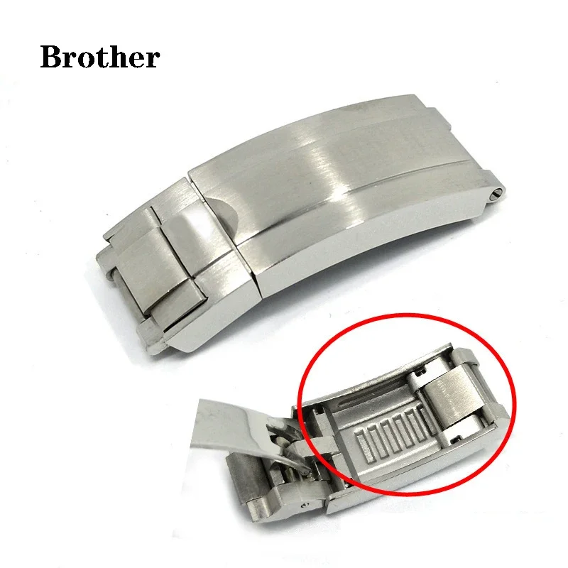 Fibbia Per Orologio In Acciaio Inossidabile 316L Da 9Mm X 9Mm Per Cinturini Regolabili Rolex Chiusura Con Bottoni In Metallo Lucido Accessori Per Orol