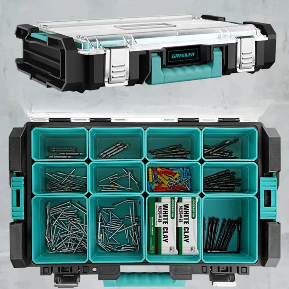Large Capacity Tool Boxes Multifunctional Professional Electrician Carpenter Work Tools Accessory Household Portable Storage Box 4