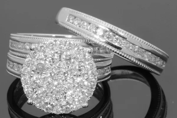 Natural 2 Carats Diamond Ring Female 18k Gold Wedding Anillos Bague Etoile Bizuteria Ring for Women Men Gemstone Diamond Jewelry - 2