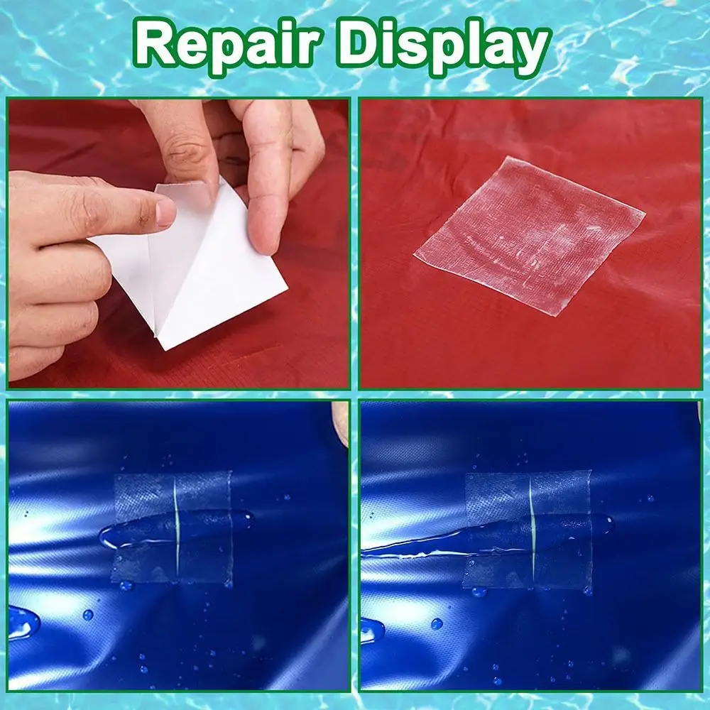 Inflatable Patch Repair Kit Waterproof Pool Repair Patch for Inflatable Pool Bounce House Raincoat 1M