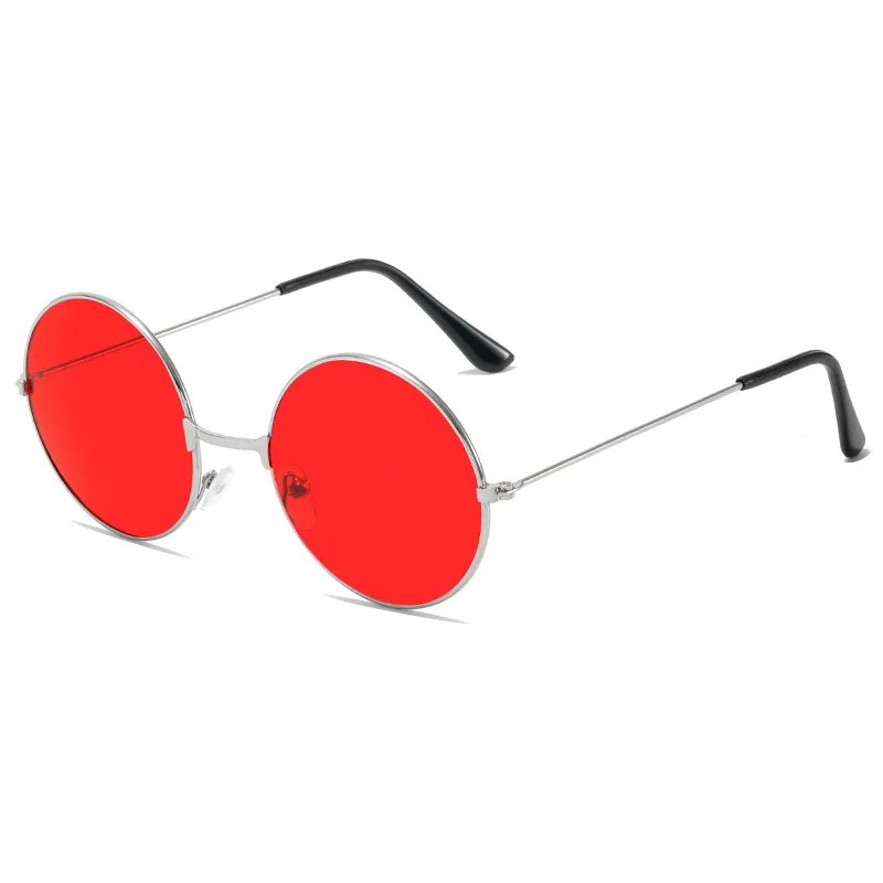 thumbnail image 1 of Nuevas gafas de sol redondas, moda Disco Hippie, gafas circulares para hombres y mujeres, gafas de sol con montura metálica, accesorios para gafas Uv400 2023, 1 of 5